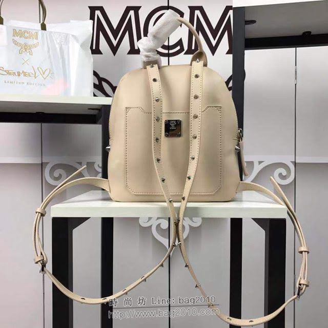MCM雙肩背包 原單 5743 MCM POLKE幻想兔 鉚釘雙肩背包 MCM女包 MCM女背包  mdmc1271